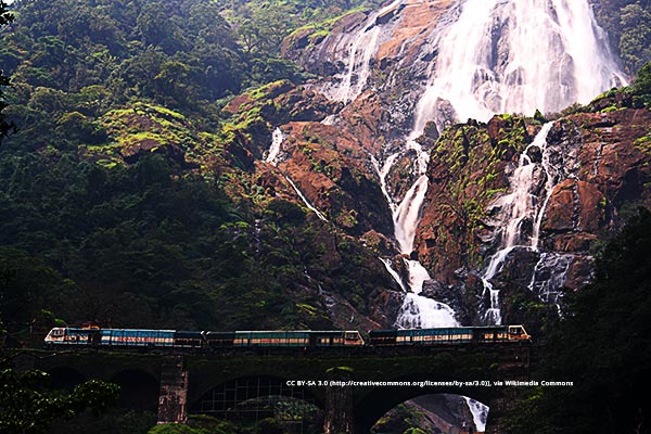 Dudh Sagar Falls is one of the things to do in Goa