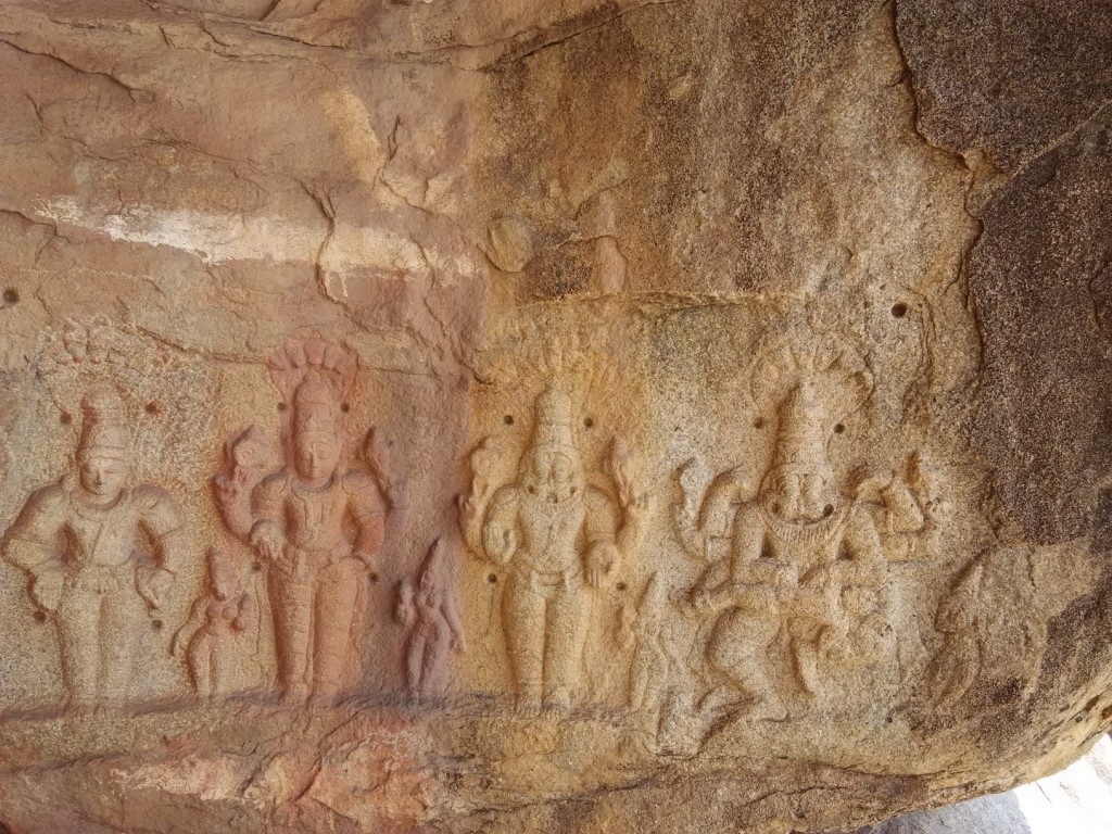 Hidden Vishnu and Narasimha Carvingsi in Hampi