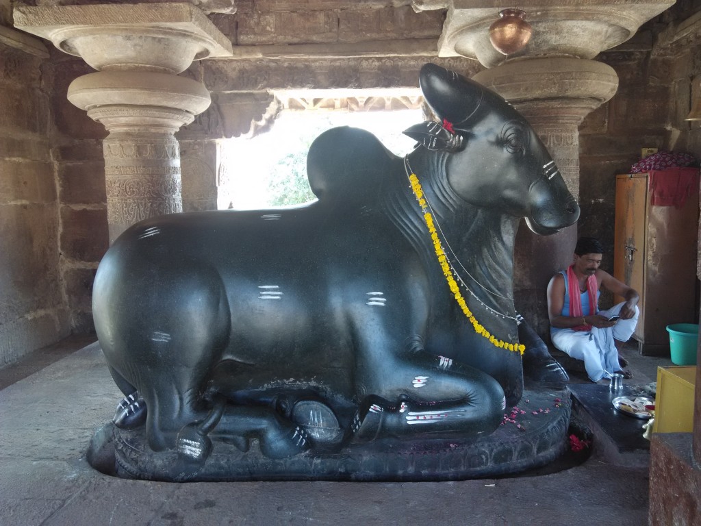 The Nandi opposite the Virupaksha Temple at Pattadakal